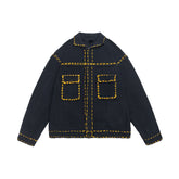 Hearujoy American Jacquard Vintage Knitted Jacket For Men Autumn Winter Turndown Collar Sweater Cardigan Fashion Streetwear Kint Tops